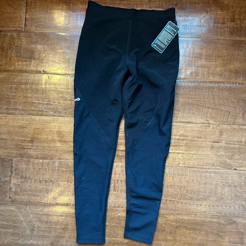 Physiclo resistance compression workout leggings. Medium/Black.